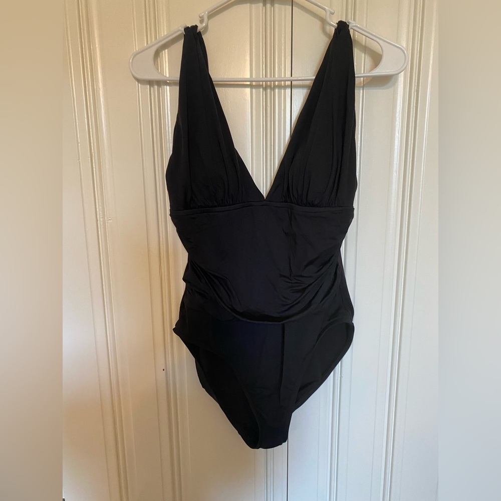 La Blanca swimsuit - maternity size 10 black